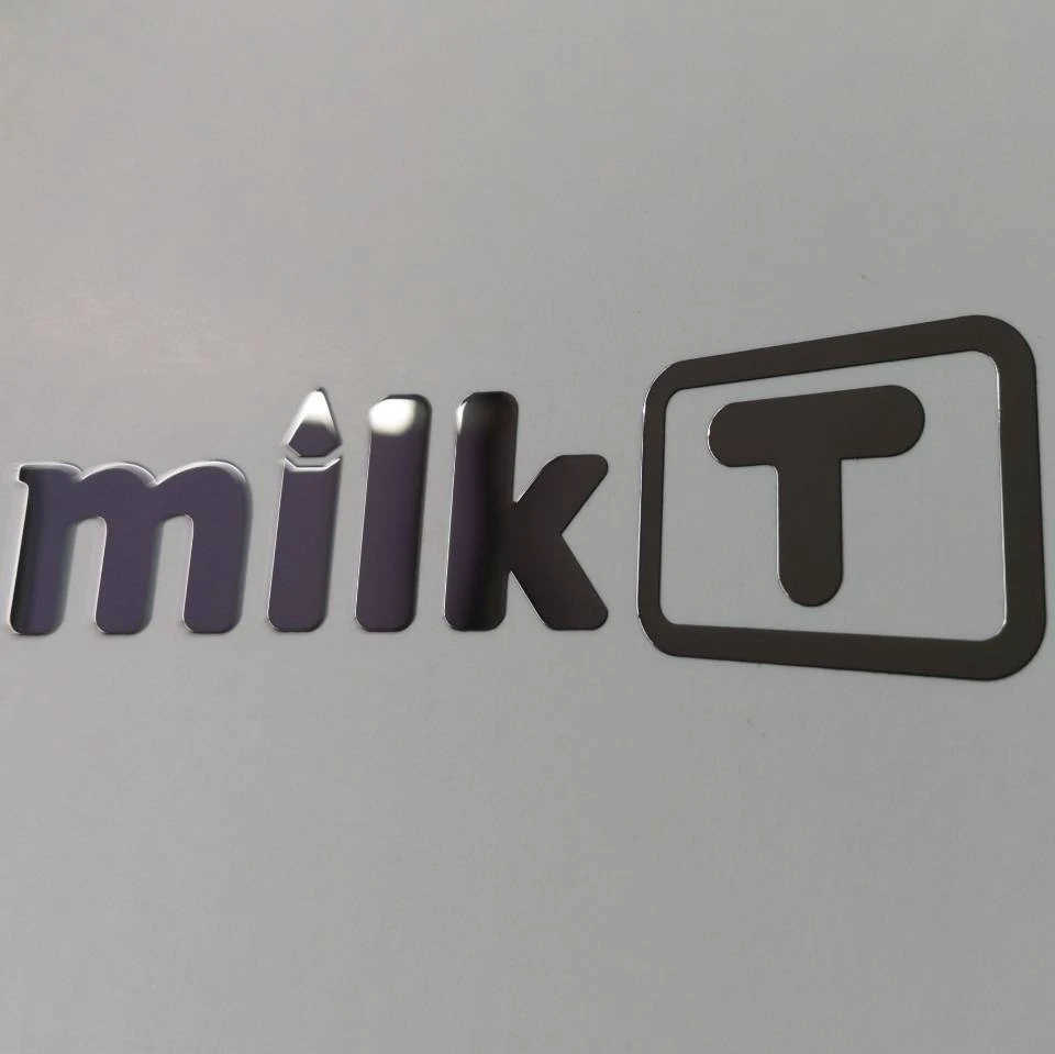 Chrome Metal Nickel Sticker